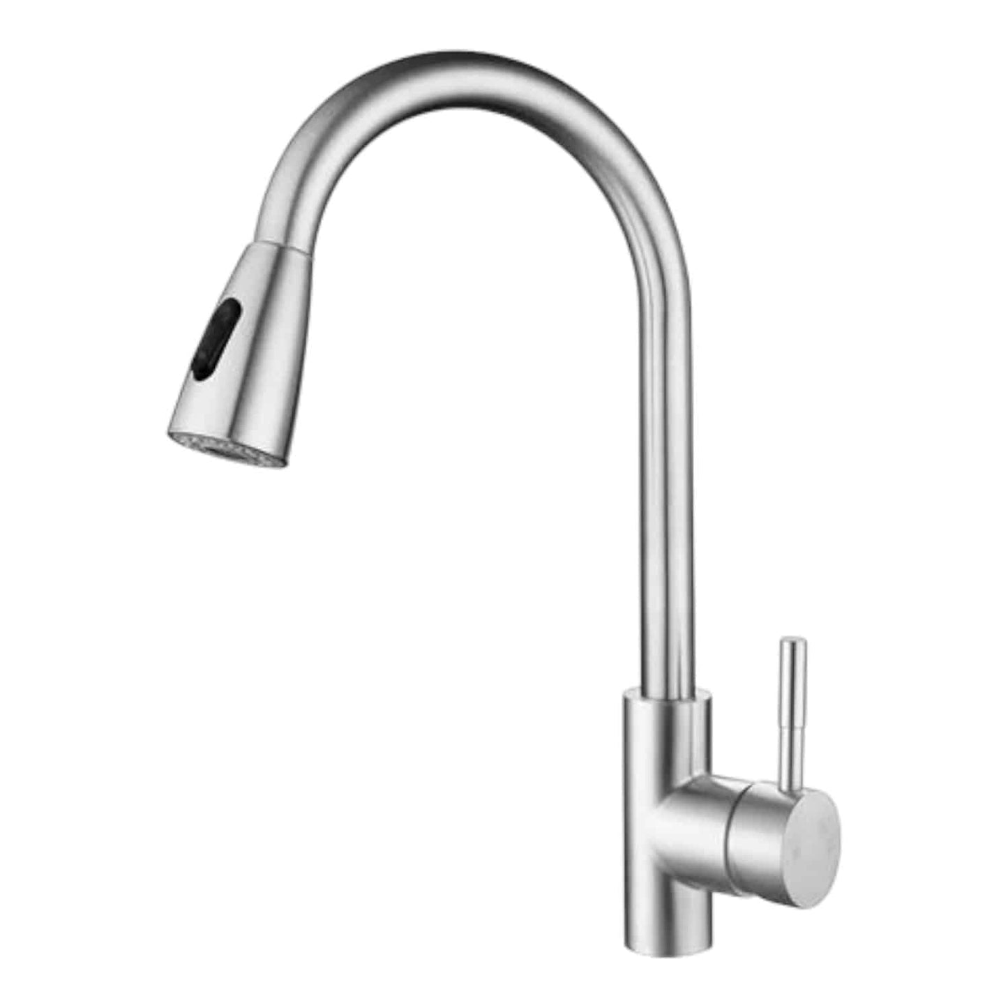 Monocomando Pico Extensible Mesada Palito Acero Inox. Koen