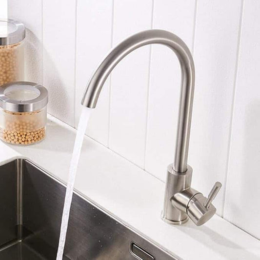 Monocomando Mesada Palito Acero Inox. Koen