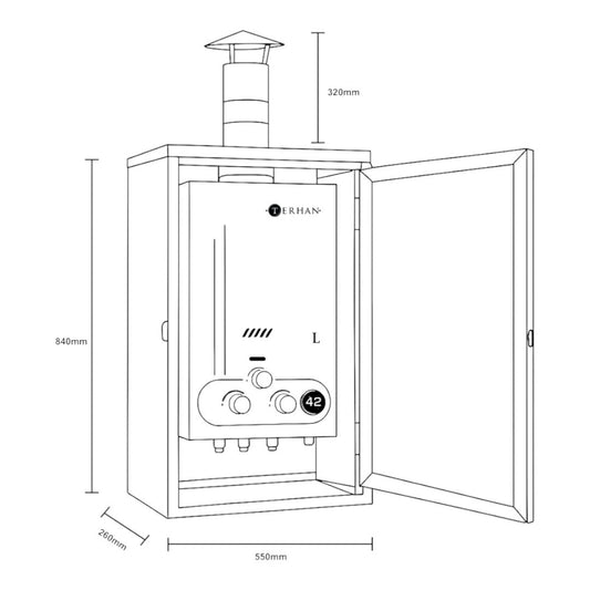Nicho Galvanizado/Calentadores