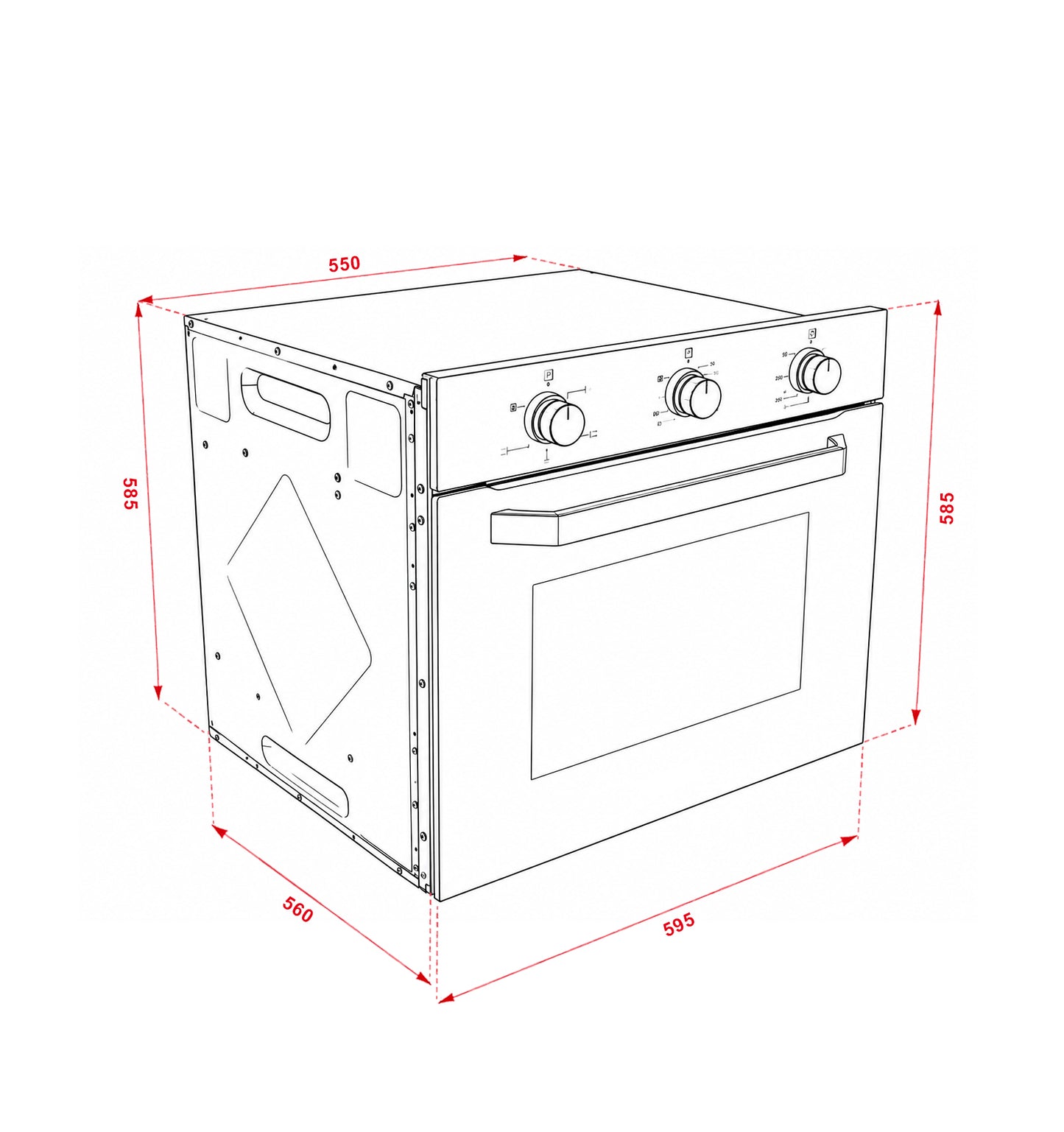 Horno de Empotrar Eléctrico con Convector