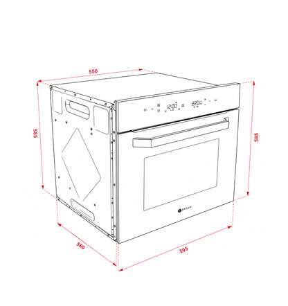 Horno Eléctrico de Empotrar Táctil con Convector