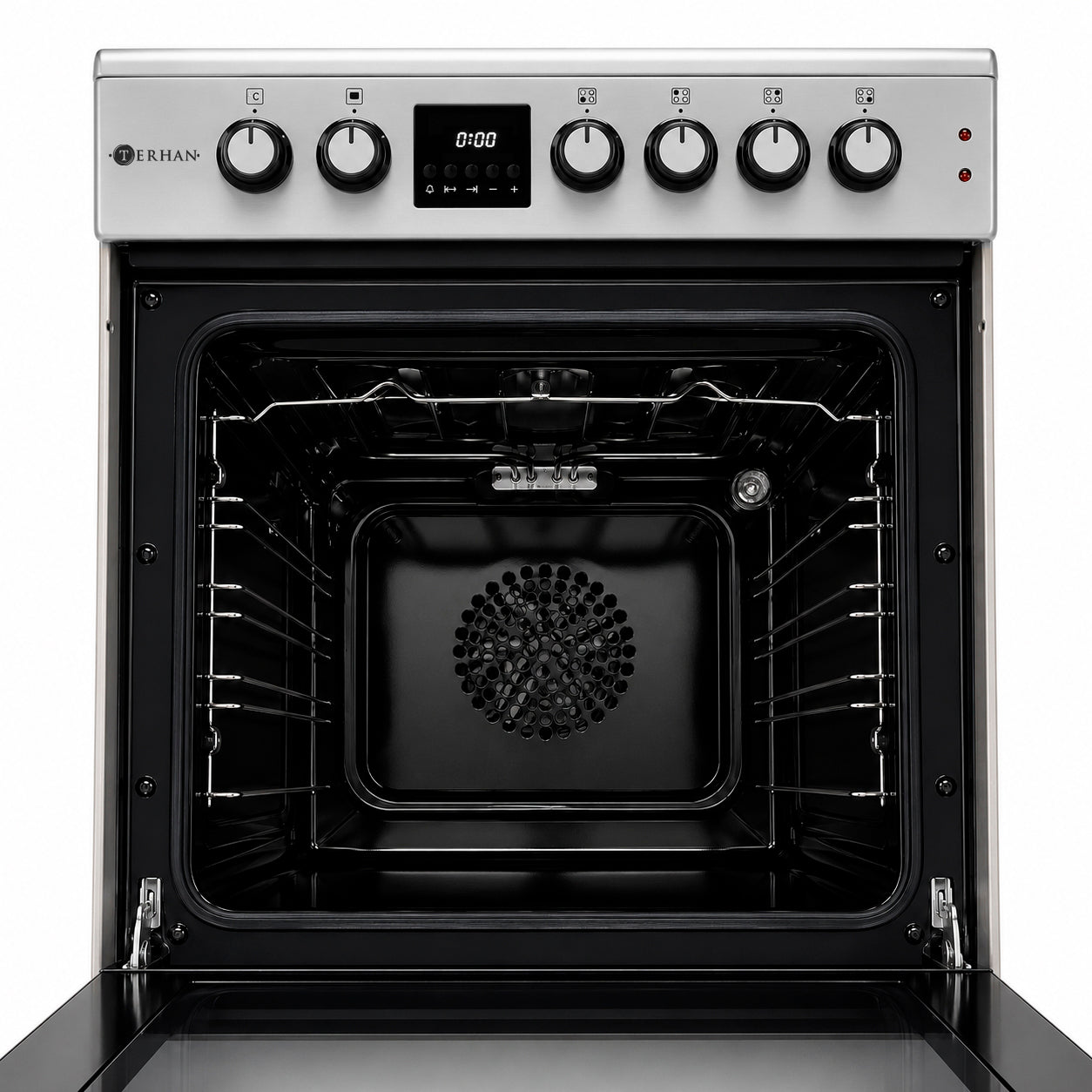 Cocina Eléctrica Vitrocerámica 60x60 Inox — 4 Zonas + Horno Eléctrico - PREVENTA - ENTREGA A MEDIADOS DE OCTUBRE