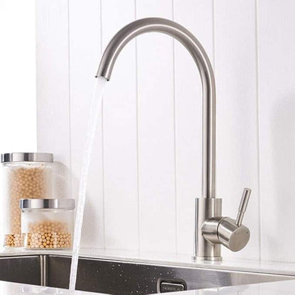 Monocomando Mesada Palito Acero Inox. Koen