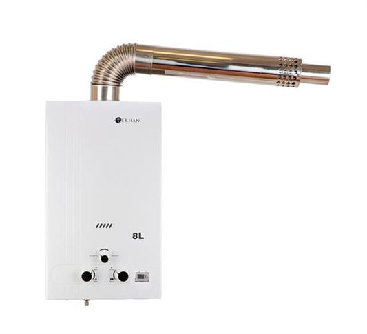 Calentador Instantáneo Tiro Balanceado Forzado de 8 L Blanco Terhan - PREVENTA, ENTREGA A PARTIR DEL 15/02/26