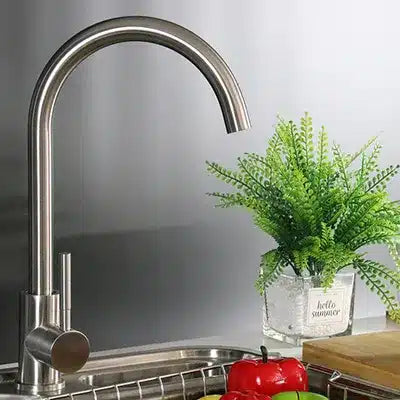 Monocomando Mesada Palito Acero Inox. Koen