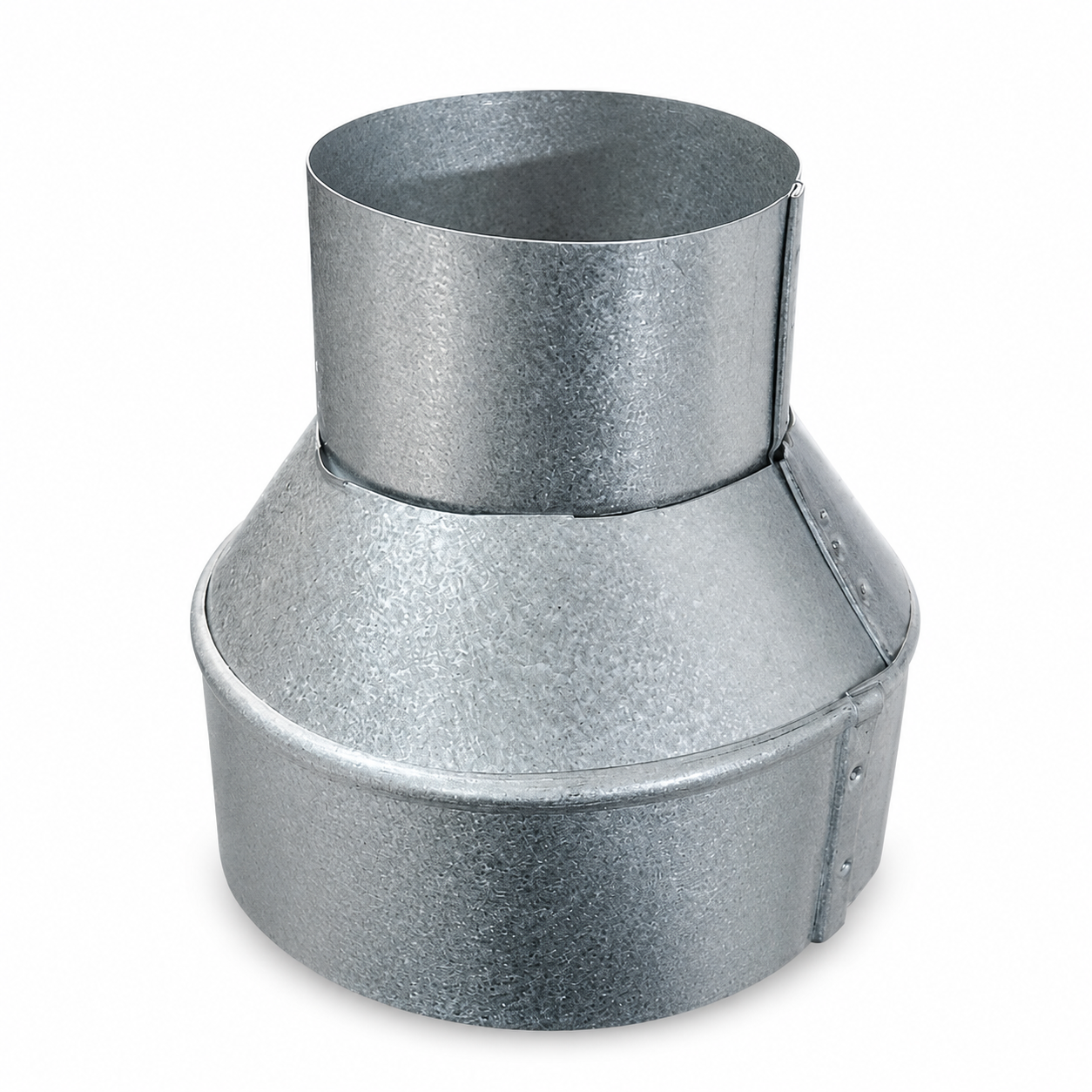 Reductor galvanizado para salida de campana – 160 a 110 mm