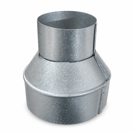 Reductor galvanizado para salida de campana – 160 a 110 mm