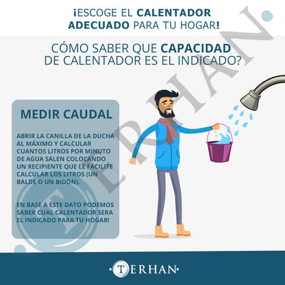Calentador de agua instantaneo a supergas 12 litros por minuto