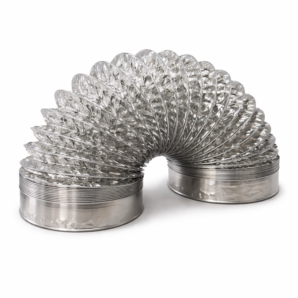 Ducto Corrugado de Aluminio Flexible para Purificador 1,50 m  - 120 mm