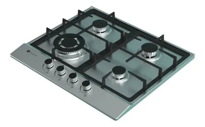 Anafe Acero Inoxidable a Gas Terhan 4 Hornallas - ENTREGA A PARTIR DEL 14/08/25