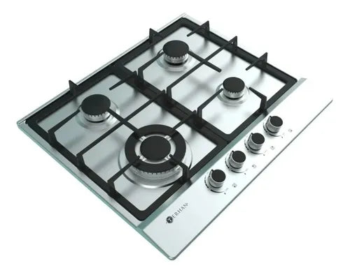 Anafe Acero Inoxidable a Gas Terhan 4 Hornallas - ENTREGA A PARTIR DEL 14/08/25
