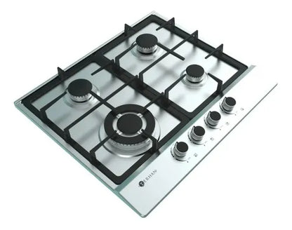 Anafe Acero Inoxidable a Gas Terhan 4 Hornallas - ENTREGA A PARTIR DEL 14/08/25
