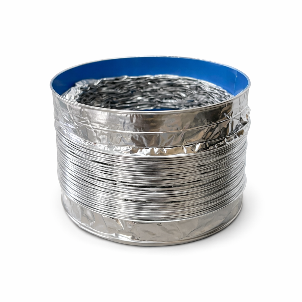 Ducto Corrugado de Aluminio Flexible para Purificador 1,50 m  - 120 mm
