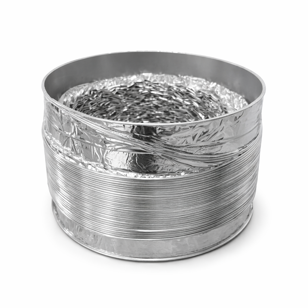 Ducto Corrugado de Aluminio Flexible para Campana Extractora 1,50 m - 155mm
