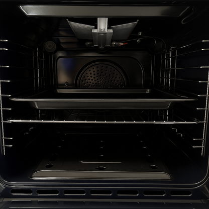 Horno de Empotrar a Gas Vidrio Templado Negro Con Convector